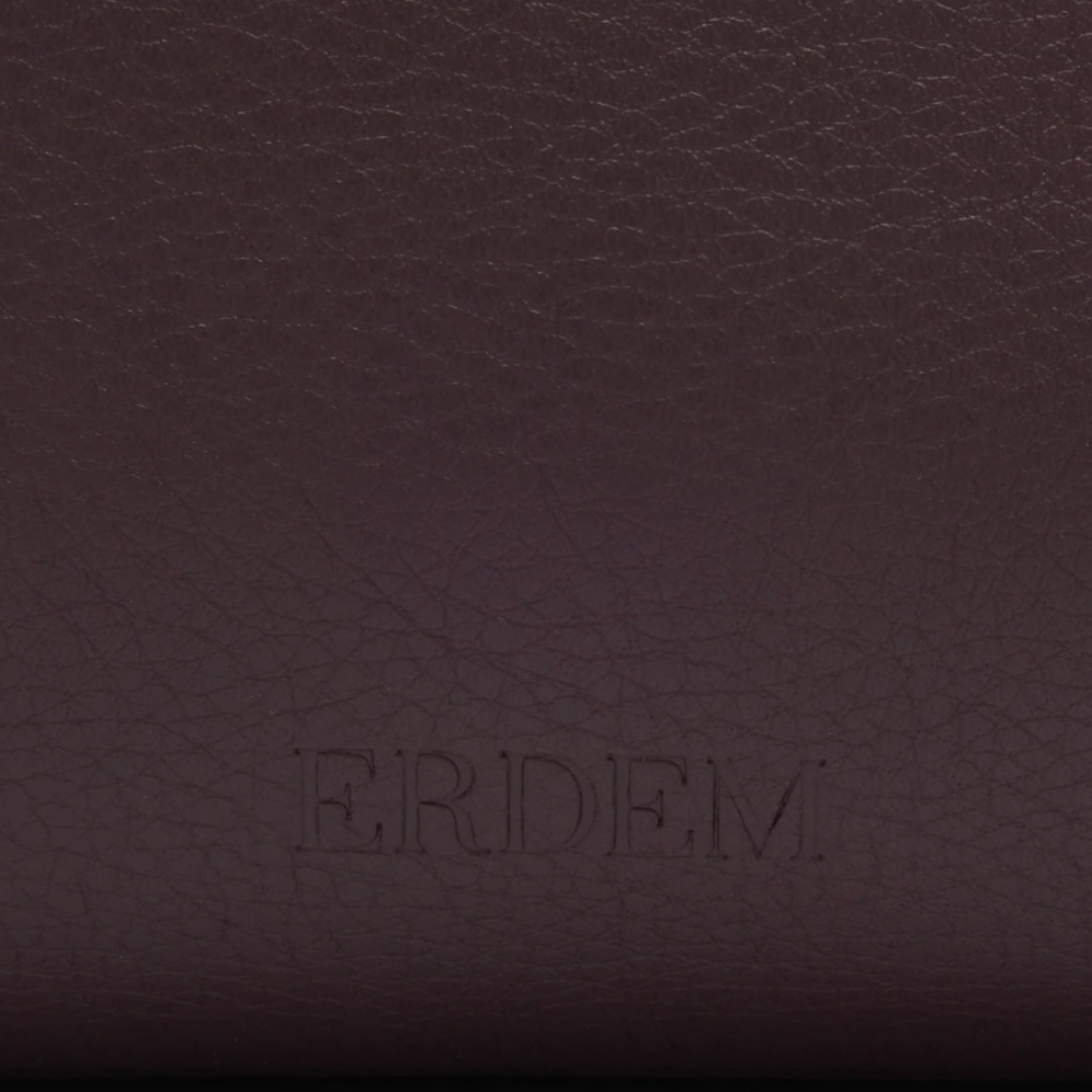 ERDEM 'Large Bloom' Bag in Malbec Grain Leather - MSRP $2995 - NWT - SAVE $1000 - Picture 10 of 10